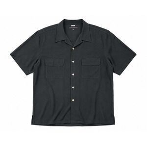 Arnold Zimberg 100% Silk Black Dress Shirt Size XL